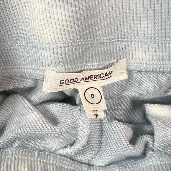 Good American Tie Dye Sweatshort Cloud Tie Dye002 Size 0 XS NWT - Picture 4 of 14